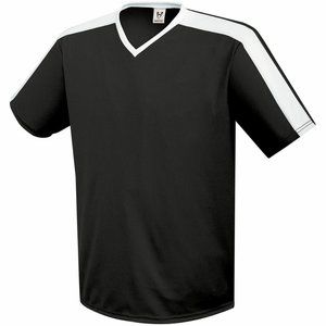 High Five Youth Black & White Wicking Genesis Soccer Jersey T-Shirt 322731 Med